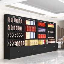 술장식장 양주장 술장 위스키장 매장 매대 주류장식장, 라이트 월너트 165×100×40