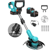 충전식 무선 예초기 벌초기계 잔디깍기 전기 전동 휴대용 예취기 제초기 초경량, 고급형+성능UP배터리2개