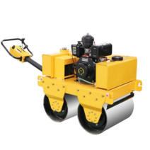 1톤 로라 소형 진동 롤러 테니스장 흙 다지는 기계, HK-450 소형롤러 휠폭450