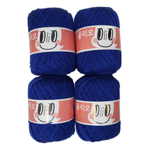 울클럽 모티브 버킷햇 만들기 DIY 올리오실 4볼세트 + 동영상, 735 클린블루