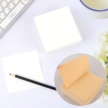기업 관공서 메모용 사각 떡메모지 400매 교회, 우유색