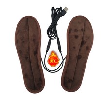 풋 워머 발온열기 1 쌍 안창 전기 가열 신발 안창 따뜻한 양말 피트 히터 usb 발, 35  36 코드