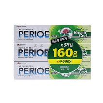 페리오 브레쓰케어 알파치약 160gX3개입, 5개