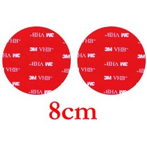 투명 아크릴 VHB Stron 양면 접착 테이프 패치 10-50 개 방수 흔적 없음 고온 저항, [02] 20pcs, [01] Round 30mm
