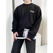 [자체제작] 당일발송 오버핏 목늘어남 방지 디스페로 로고 맨투맨_(6color)