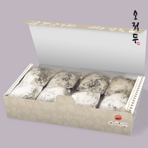 소적두 쑥 찹쌀떡 80g x 4개입+도라지 찹쌀떡 80g x 4개입 국산팥앙금 유기농설탕, 8개입