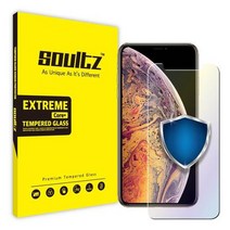 솔츠 아이폰XS MAX 블루라이트 차단 강화유리 액정보호필름, 상세페이지 참조