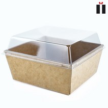 종이트레이 샌드위치 케이스 DRP 5호 정사각 크라프트 500개 1세트