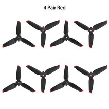 드론날개 드론 프로펠러 모터 부품 DJI FPV 콤보 드론용 프로펠러 액세서리용 조용한 비행, 4 Pair RED