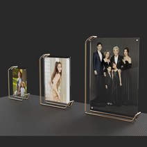 세미웨딩꾸미기 로즈골드 탁상액자 돌사진 원룸 가든파티 아기전시 카페소품 새집이사