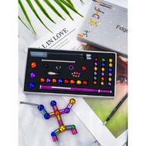 자석 볼펜 펜 다기능 교육 놀이 문구, 8세대 컬러풀 A패키지 0.5mm