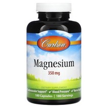 (아이허브) 마그네슘 350mg 캡슐 180정 칼슨랩스, CAR05222