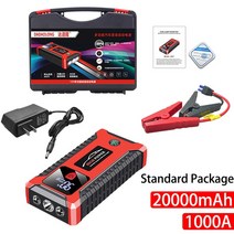 슈퍼캐패시터 에코파워팩 이지스스마트캡 20000mAh 자동차 점프 스타터 1000A 12V 출력 휴대용 비상 시동, 01 20000mah 1000a -b