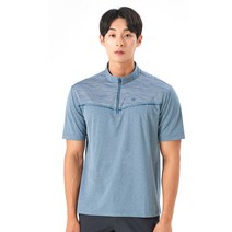 콜핑 여름 남성 등산 하이쿨 기능성 반팔 집업 티셔츠 램퍼 KST0559M
