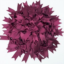 리커브보우 50PCS 85*85mm 핑크 새틴 리본 활 장식 공예 작은 Bowknot 선물 꽃 웨딩 보우 출생 DIY 파티, [23] Wine Red