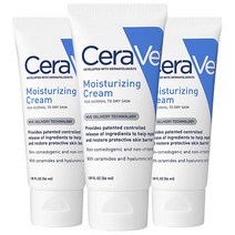 세라비 모이스처라이징 크림 노멀 투 드라이 스킨, 3개, 56ml