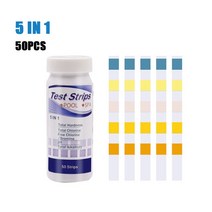 리트머스종이 ph 측정기 시험지 다목적 염소 PH 테스트 스트립 수영장 스파 워터용 수질 알칼리도 경도, 03 5 in 1
