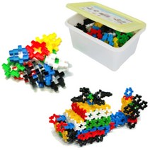 와플블럭 천재 상상 십자 끼우기 사각 블럭 80PCS 와플블록 어린이집블럭