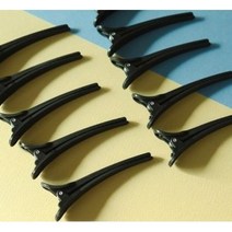 슬림 헤어집게핀 블랙10개 미용실 헤어세수할때 앞머리에 꽂기 짱, 블랙