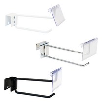 각 이중후크 찬넬선반 찬넬부속 벽선반 인테리어선반 매장 매대, 화이트