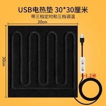 충전식방석 올인원 보온 바닥 매트 플매트 카펫 러그인 전기 담요 쿠션 좌석 의자 usb 사무실, [05] USB 전기 발열 패드 22x22cm 스위치