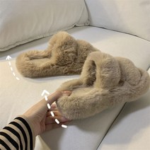 케익 높은굽 털슬리퍼 털신 털 고급미 실내화 실외화 슬리퍼 S332