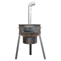 인공위성난로 주물화목난로 주물난로 무쇠 석탄, 48cm  2.7두께  3개 난로 난로 장사