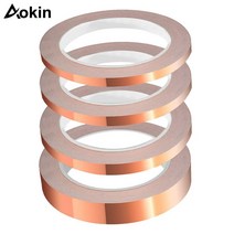 계단논슬립패드 알루미늄 논슬립 미끄럼방지 테이프 전도성 차폐 와 구리 호일 달팽이 얼룩 유리 20M 가전 DIY, 5mm