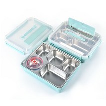 성인 뚜껑있는 식판 도시락 4구 5구, 5칸도시락