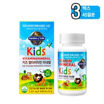 가든오브라이프 키즈 멀티비타민 미네랄 30정, 3개