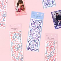 아트박스/대시앤도트 러비더비 홀로그램 씰스티커 (07-12), 07 나플나플해_핑크