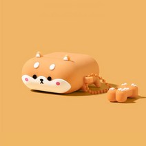 유니커블 에어팟 1 2세대 프로 귀여운 볼빨간 시바견 강아지 소프트 TPU 케이스 철가루방지스티커 증정, 시바, UAP804