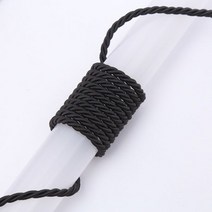 마닐라 로프 밧줄 10 메터몫 345mm 3 가닥 폴리 에스터 의상 보석 선물 상자 DIY 수제 홈 섬유, Black, 4mm