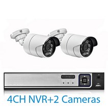 울트라 HD POE NVR 시스템 키트 야외 CCTV 녹화 감시 8MP IP 카메라 홈 비디오 4K, 01 4CH NVR and 2Cameras_01 8t