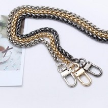 짱패브릭 명품스타일 바스캣체인 꼬임체인 (67cm 126cm), 126cm실버