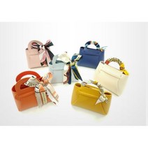 가죽 구디백 어린이집 유치원 양말 선물 답례품 스카프 포장 가방, 오렌지