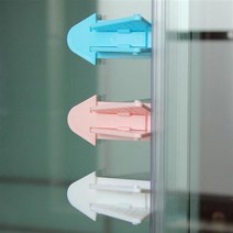 포원) 슬라이딩 도어 베란다 창문 잠금장치 침입 열림 방지, 화이트(1P)