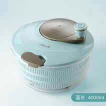 야채탈수기 onlycook 키친 샐러드 야채 탈수기 가정용 씻기 뿌리치기 건조기 물, 02 라지 블루