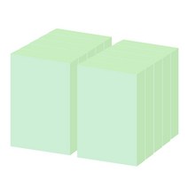 요랜드 파스텔 점착메모지 50 x 76mm 직사각형, 그린, 10개