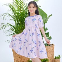 스파오키즈 하늘하늘 시원한 아동 여아 여름 플로랄 패턴 원피스 핑크 NC대전 유성점
