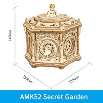 Robotime-뮤직 박스 3D 나무 퍼즐 게임 조립 모델 빌딩 키트 AMK 장난감 생일 선물, 없음, AMK52+Belgium