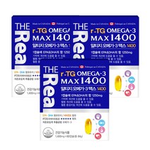 더리얼 알티지 오메가3 맥스1400, 60캡슐, 3개