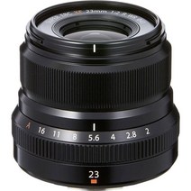 FUJIFILM X 교환 렌즈 후지논 단초점 준광각 콤팩트 23mm F2 방진 방적 내저온 조리개 링 블랙 F XF23MMF2 R WR B
