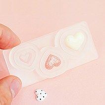 네일몰드 소프트 하트 몰드 (크기별 하트 3종류), 1개