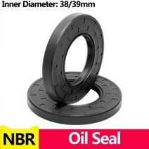 NBR 프레임 워크 오일 씰 TC 니트릴 고무 커버 더블 립 스프링 베어링 샤프트 ID * OD THK 38/39mm, 한개옵션1, 35 38x55x8(1pcs)