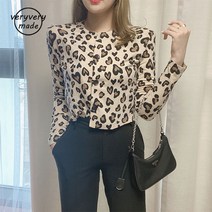 베리베리 레오파드 호피 면가디건