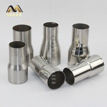 흡기매니폴드 자동차 액세서리 304 스테인레스 스틸 감속기 63mm 76mm 스테인레스 스틸 감속기 배기관 감속기, 57mm-63mm