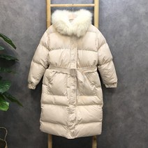 라임브릿지 퍼 카라 롱 패딩