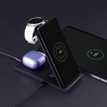 픽스 퀵 고속 무선 충전기 4in1 28W XWC-501, 픽스 퀵 초고속 듀얼 충전기 XQA-302, 화이트(애플 워치 호환), 1개