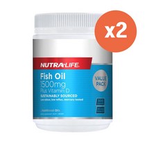 뉴트라라이프 피쉬오일 1500mg 300캡슐 2EA, 단품, 단품